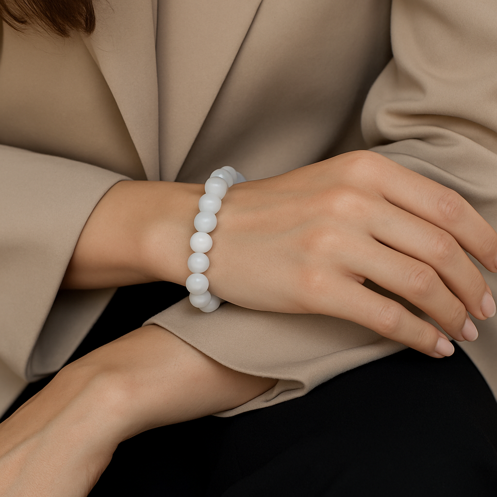 Genuine White Moonstone Bracelet