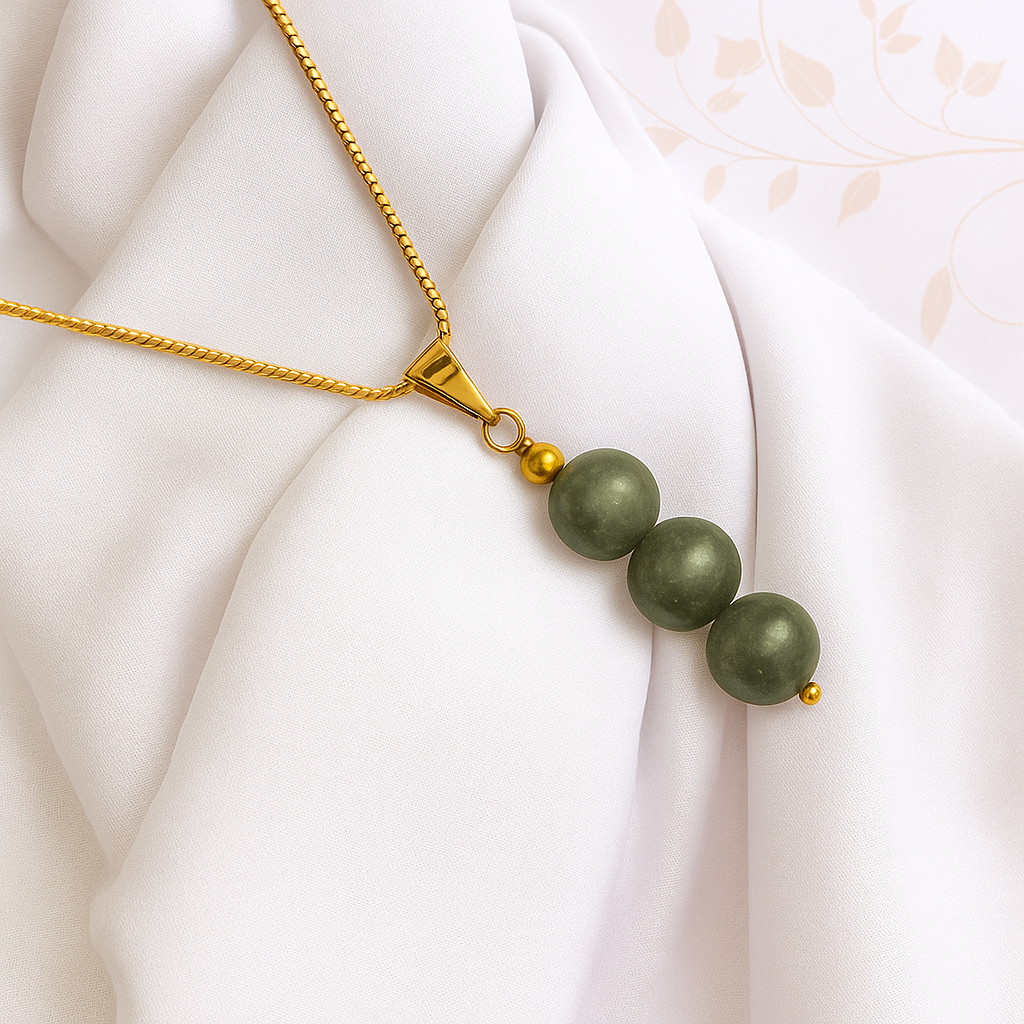 Pyrite Crystal Bead Necklace