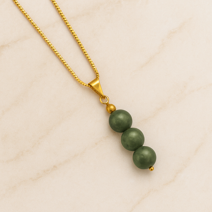 Pyrite Crystal Bead Necklace