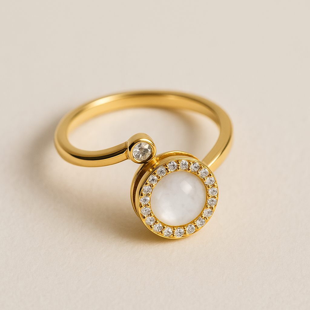 Spinning Moonstone Ring